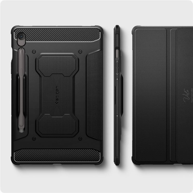 Spigen Rugged Armor Pro, black - Samsung Galaxy Tab S10 FE