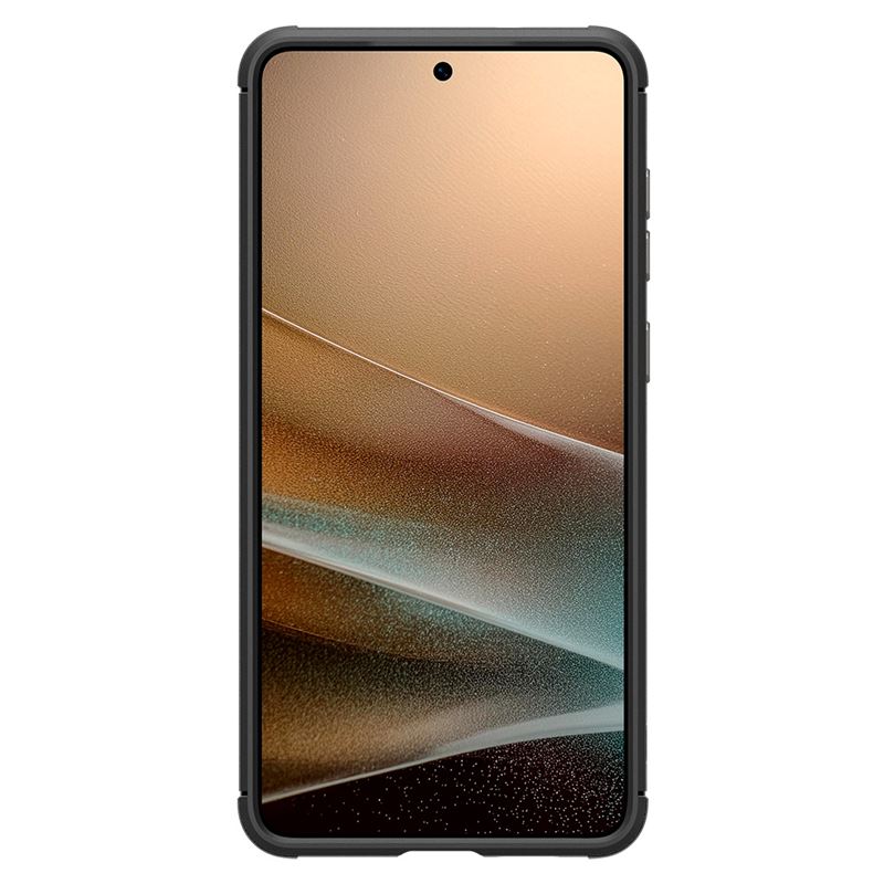 Stylish design with characteristic black matte finish and carbon fiber style accents