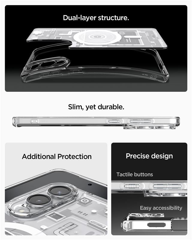 Spigen Ultra Hybrid MagSafe, zero one white - Samsung Galaxy S25 Edge