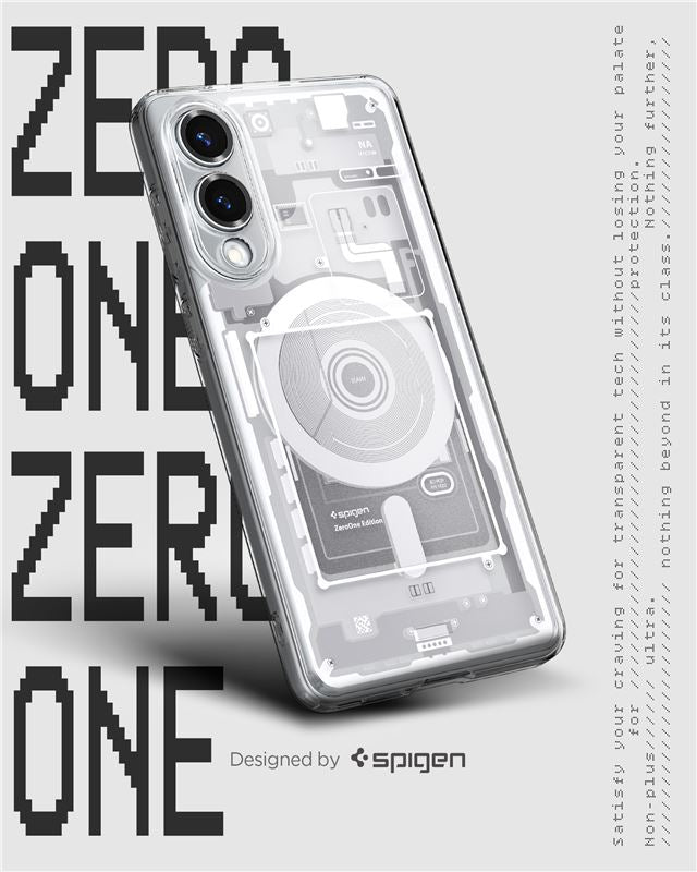 Spigen Ultra Hybrid MagSafe, zero one white - Samsung Galaxy S25 Edge