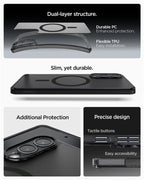 Spigen Ultra Hybrid MagSafe, frost black - Samsung Galaxy S25 Edge