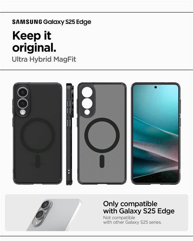 Spigen Ultra Hybrid MagSafe, frost black - Samsung Galaxy S25 Edge