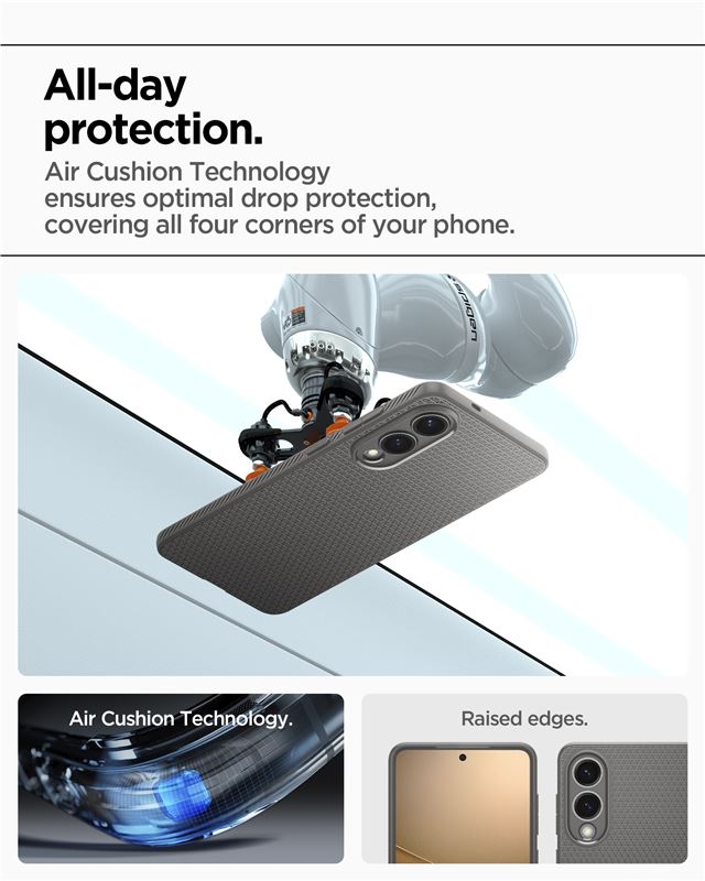 Spigen Liquid Air, marble gray - Samsung Galaxy S25 Edge