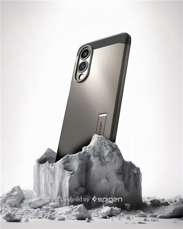 Spigen Tough Armor MagSafe, gunmetal - Samsung Galaxy S25 Edge