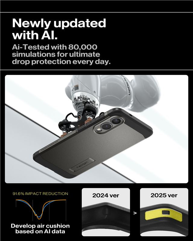 Spigen Tough Armor MagSafe, gunmetal - Samsung Galaxy S25 Edge