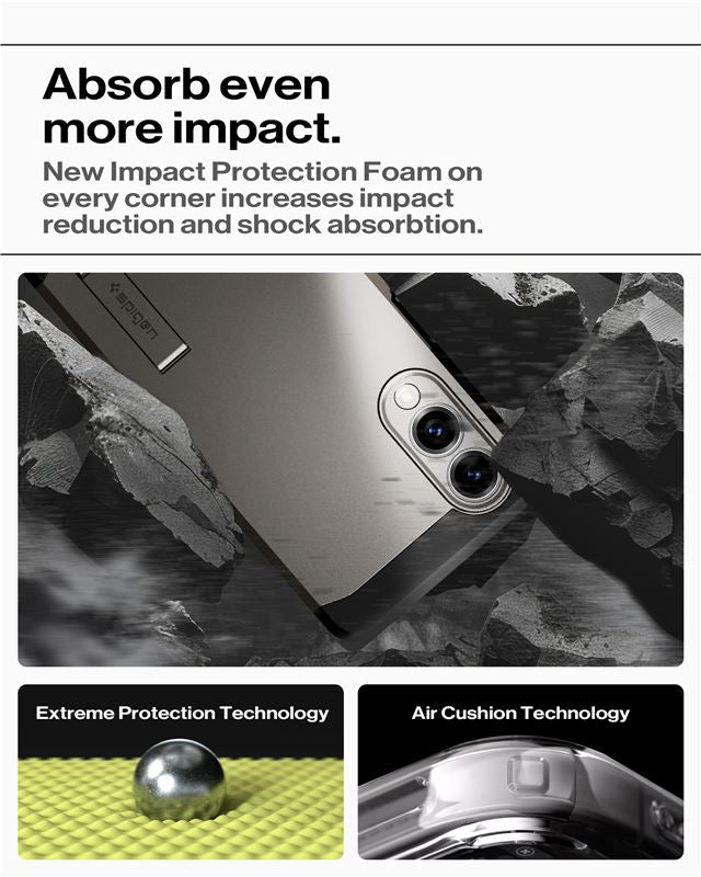 Spigen Tough Armor MagSafe, gunmetal - Samsung Galaxy S25 Edge