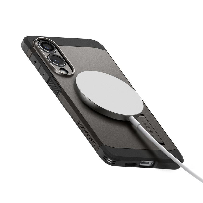 Spigen Tough Armor MagSafe, gunmetal - Samsung Galaxy S25 Edge