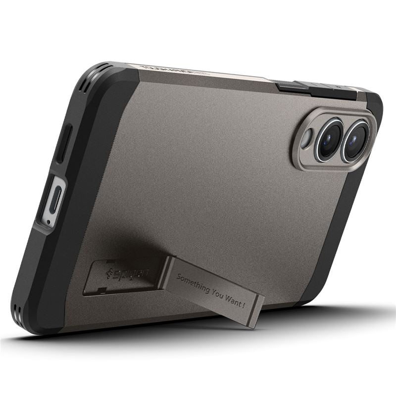 Spigen Tough Armor MagSafe, gunmetal - Samsung Galaxy S25 Edge