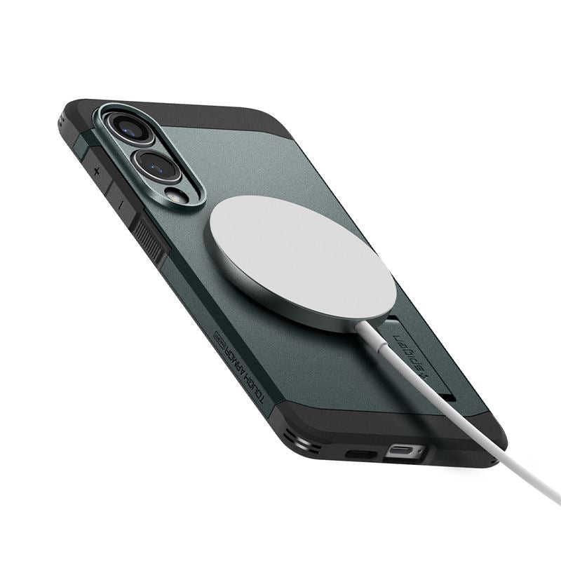 Spigen Tough Armor MagSafe, abyss green - Samsung Galaxy S25 Edge