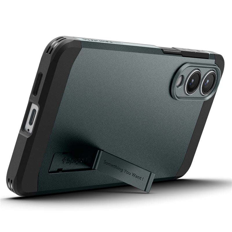 Spigen Tough Armor MagSafe, abyss green - Samsung Galaxy S25 Edge