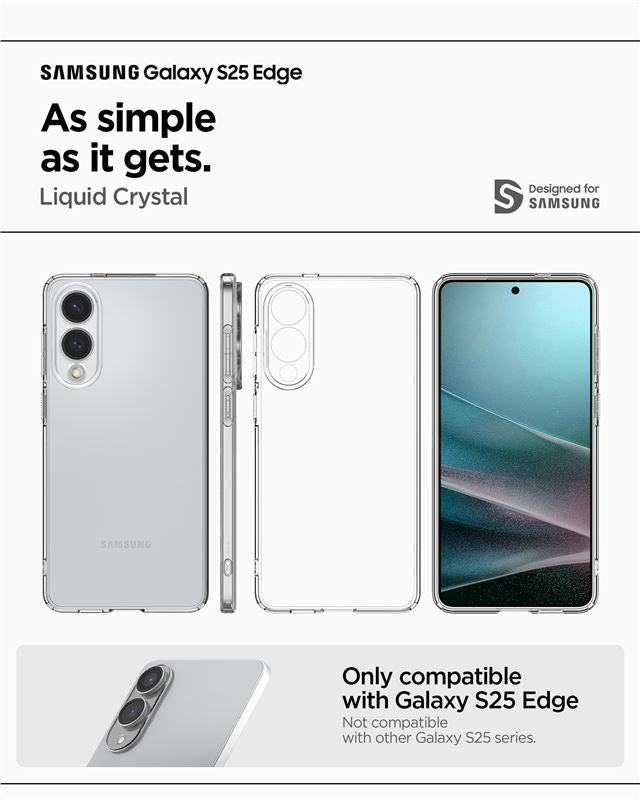 Spigen Liquid Crystal, crystal clear - Samsung Galaxy S25 Edge