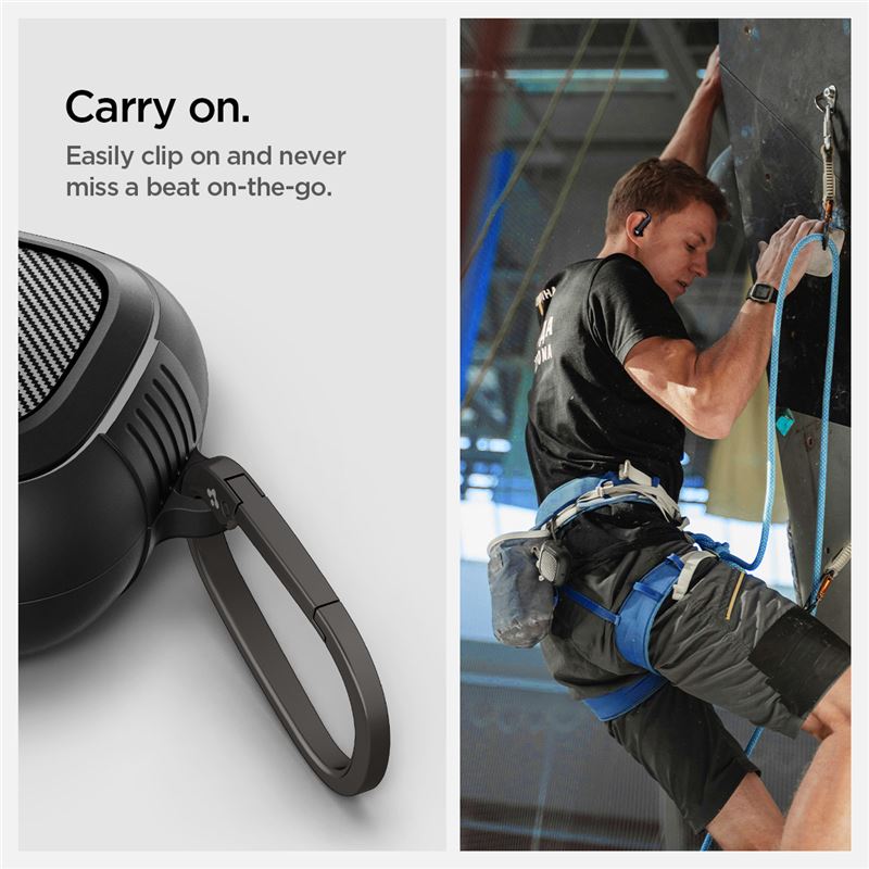 Spigen Rugged Armor, matte black - Apple Powerbeats Pro 2