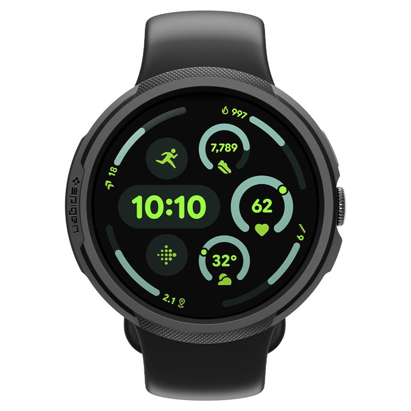 Spigen Liquid Air + Stand, matná čierna - Google Pixel Watch 5/4 41mm