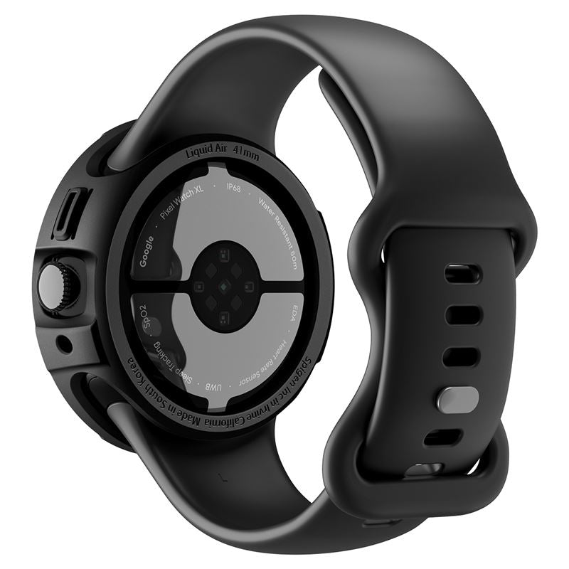 Spigen Liquid Air + Stand, matná čierna - Google Pixel Watch 5/4 41mm