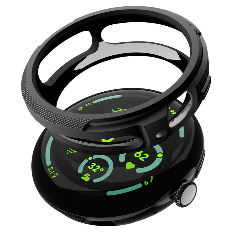 Spigen Liquid Air + Stand, matná čierna - Google Pixel Watch 5/4 41mm