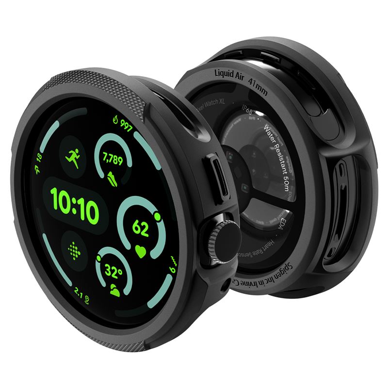 Spigen Liquid Air + Stand, matná čierna - Google Pixel Watch 5/4 41mm