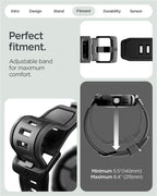 Spigen Rugged Armor Pro + Stand, matte black - Google Pixel Watch 5/4 41mm