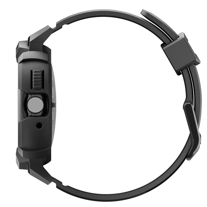 Spigen Rugged Armor Pro + Stand, matte black - Google Pixel Watch 5/4 41mm