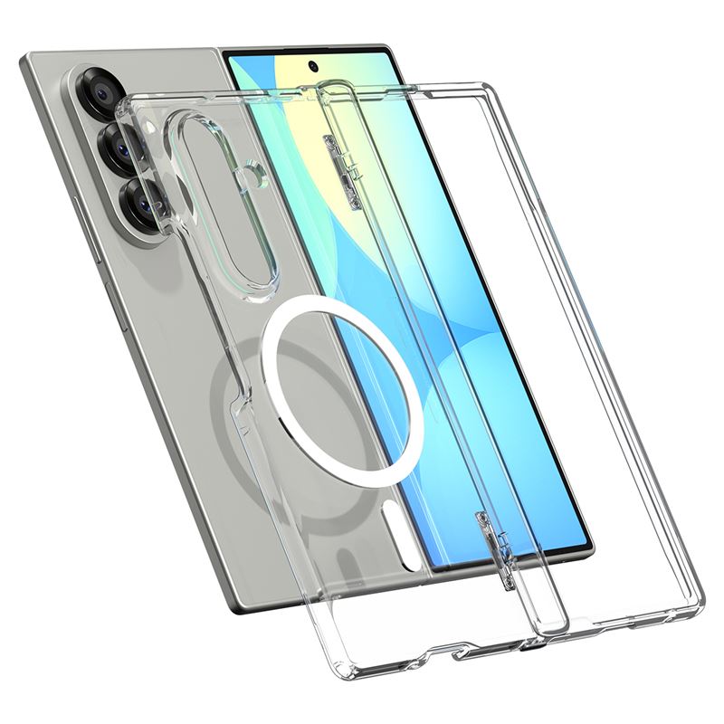 Spigen Ultra Hybrid Pro MagSafe, číra biela - Samsung Galaxy Z Fold7