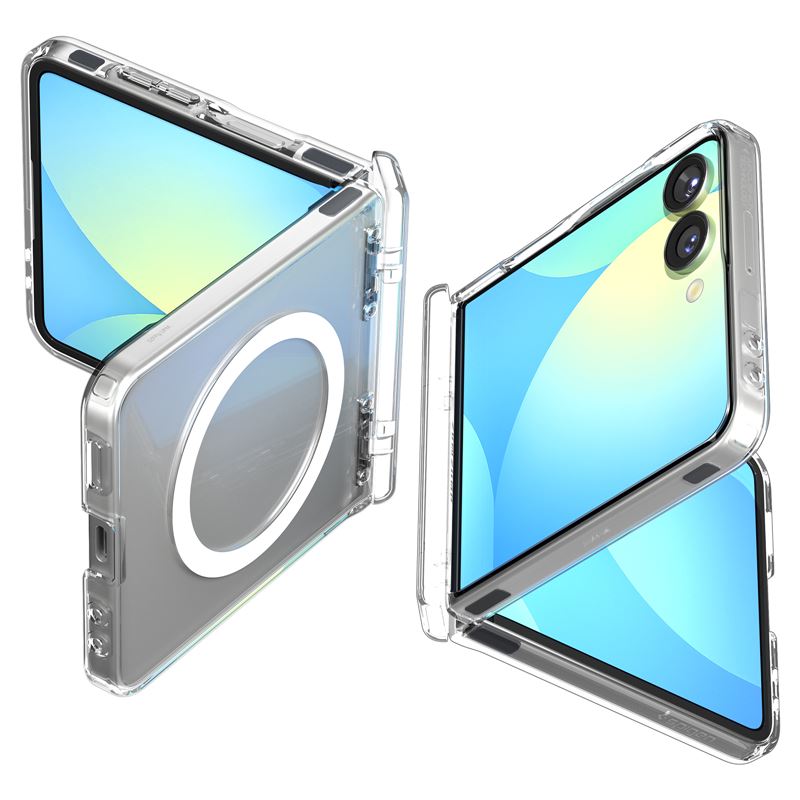 Spigen Ultra Hybrid Pro MagSafe, clear white - Samsung Galaxy Z Flip7