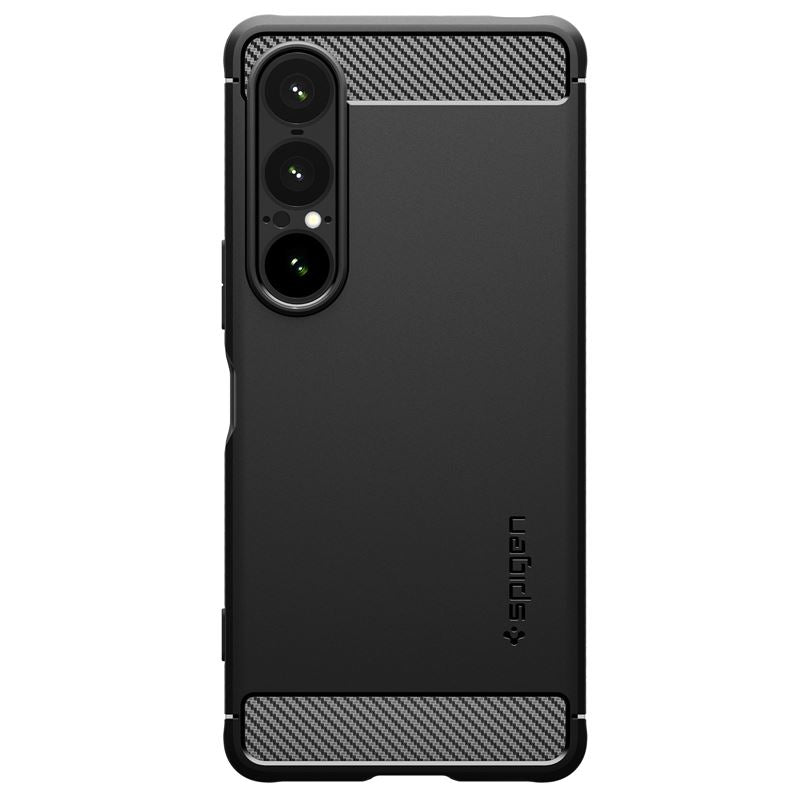 Spigen Rugged Armor, matná čierna – Sony Xperia 1 VII