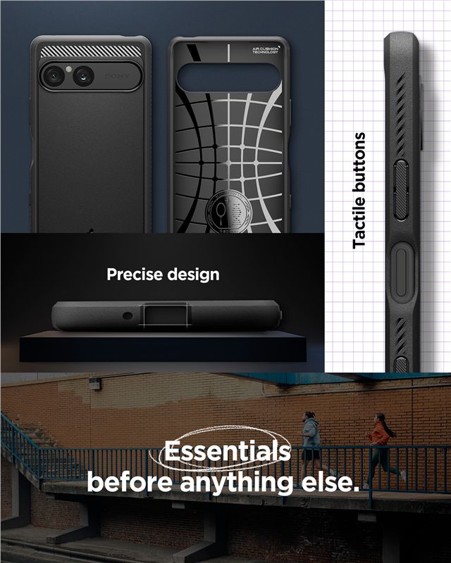 Spigen Rugged Armor, matná čierna - Sony Xperia 10 VII