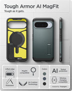 Spigen Tough Armor MagSafe, abyss green - Google Pixel 10 Pro/Pixel 10