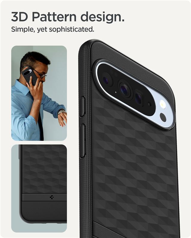 Spigen Parallax MagSafe, matte black - Google Pixel 10 Pro XL