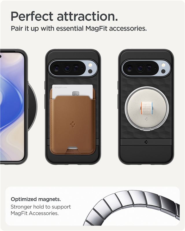 Spigen Parallax MagSafe, matte black - Google Pixel 10 Pro XL