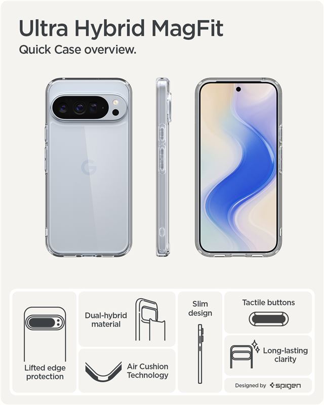 Spigen Ultra Hybrid, crystal clear - Google Pixel 10 Pro XL