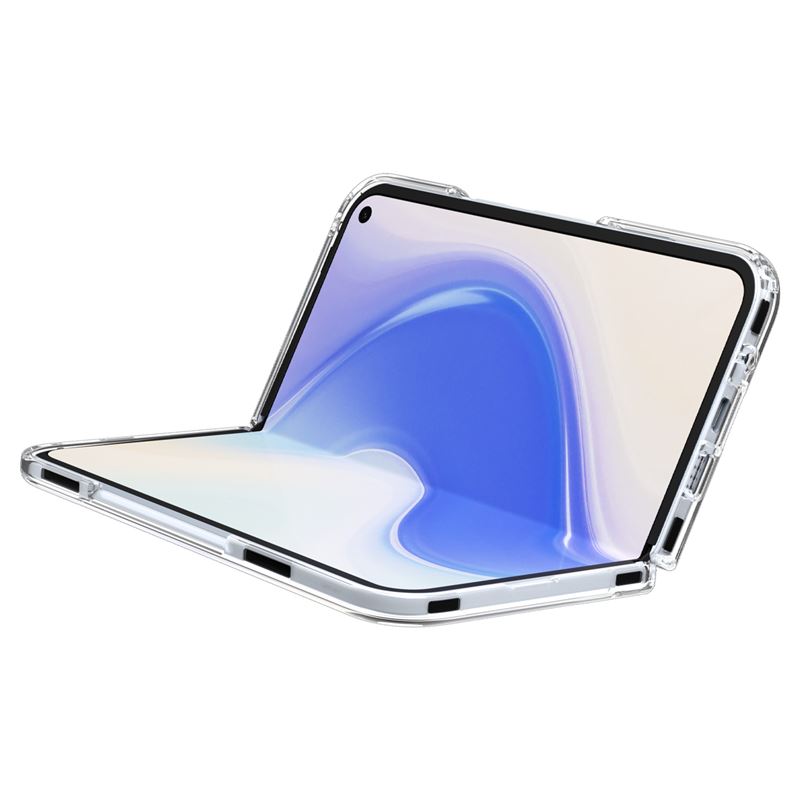 Hybrid construction with a rigid back and flexible frame