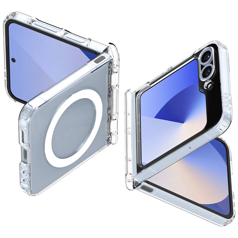 Spigen Ultra Hybrid Pro MagSafe, clear white - Samsung Galaxy Z Flip7 FE/Flip 6