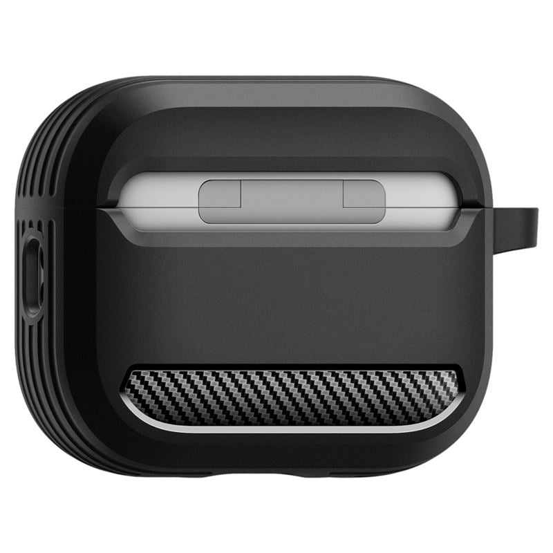 Spigen Rugged Armor, matte black - AirPods Pro 3