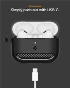 Spigen Rugged Armor, matte black - AirPods Pro 3
