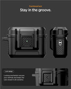 Spigen Lock Fit, matte black - AirPods Pro 3