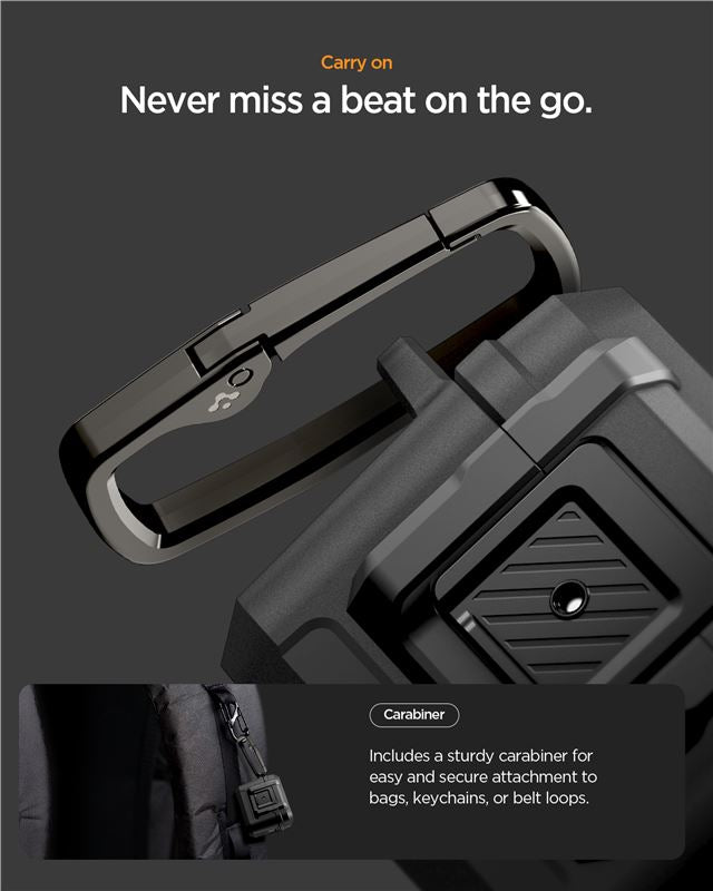 Spigen Lock Fit, matte black - AirPods Pro 3