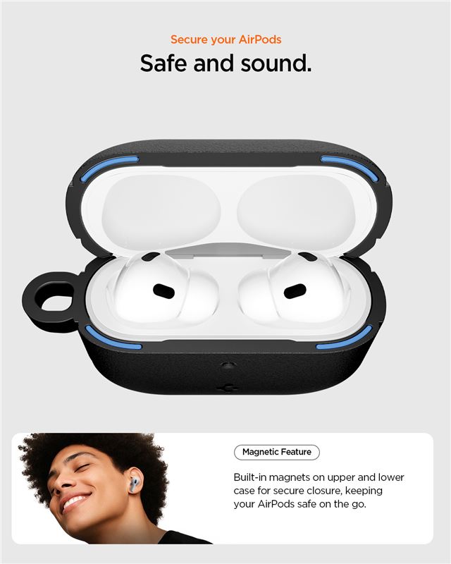 Spigen Vault, matte black - AirPods Pro 3