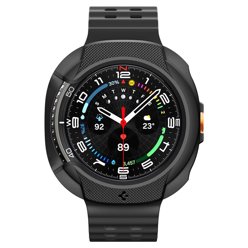 Spigen Liquid Air, matte black - Samsung Galaxy Watch 8 Classic (46mm)
