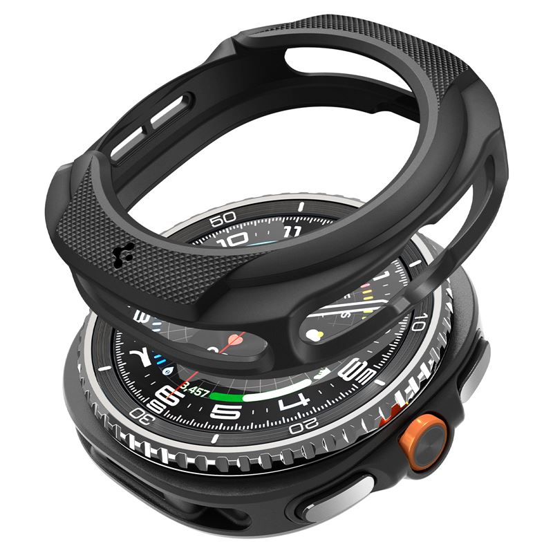 Spigen Liquid Air, matte black - Samsung Galaxy Watch 8 Classic (46mm)