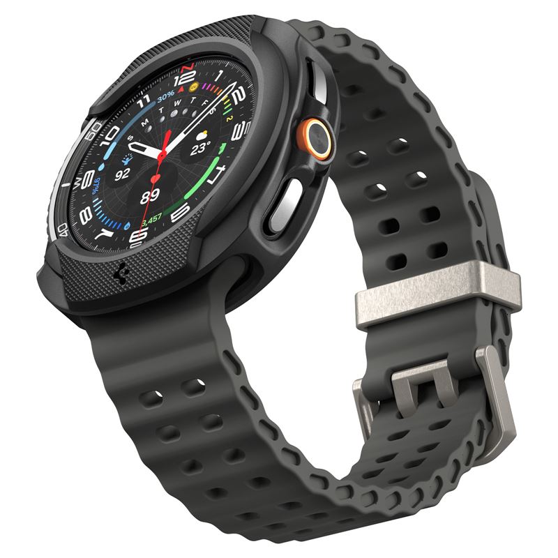 Spigen Liquid Air, matte black - Samsung Galaxy Watch 8 Classic (46mm)