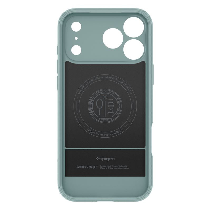 Spigen Parallax S MagSafe, sage green - iPhone 17 Pro Max