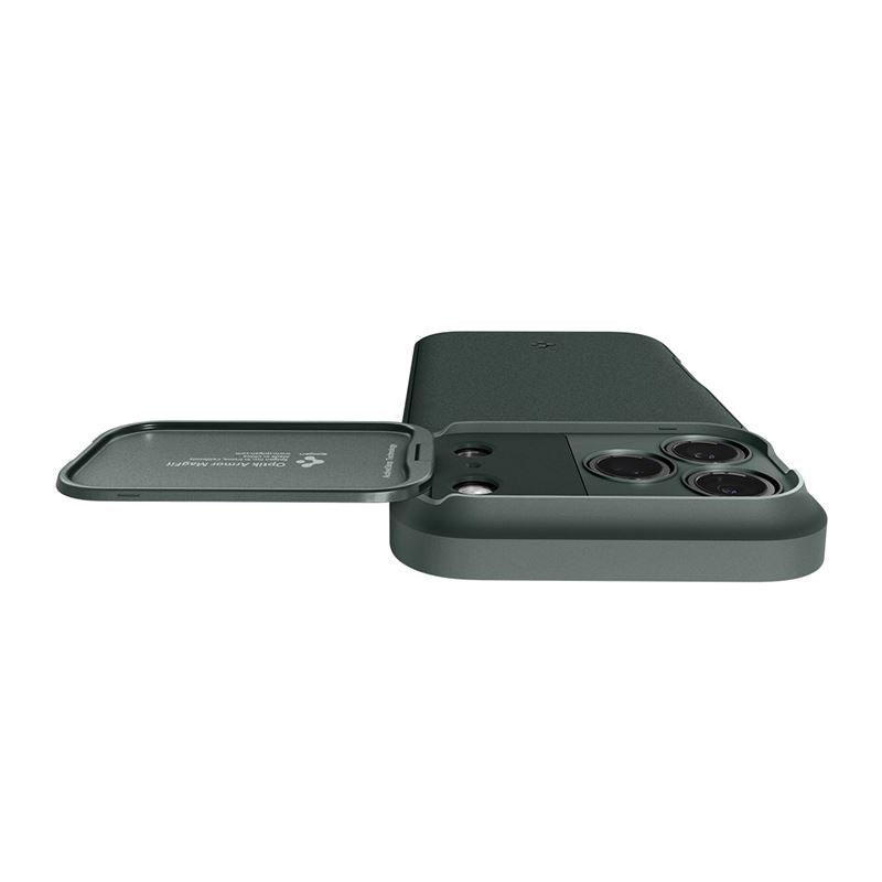 Spigen Optik Armor MagSafe, abyss green - iPhone 17 Pro