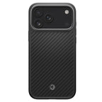Spigen Enzo Aramid T, čierny strieborný – iPhone 17 Pro