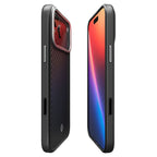 Spigen Enzo Aramid T, čierny strieborný – iPhone 17 Pro