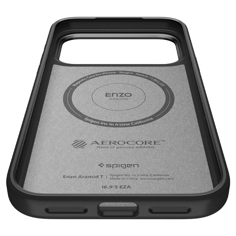 Spigen Enzo Aramid T, black - iPhone 17 Pro