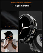 Spigen Rugged Armor, matná čierna - Samsung Galaxy Watch 9/8 44mm