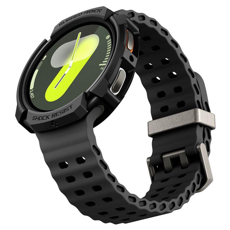 Spigen Rugged Armor, matná čierna - Samsung Galaxy Watch 9/8 44mm