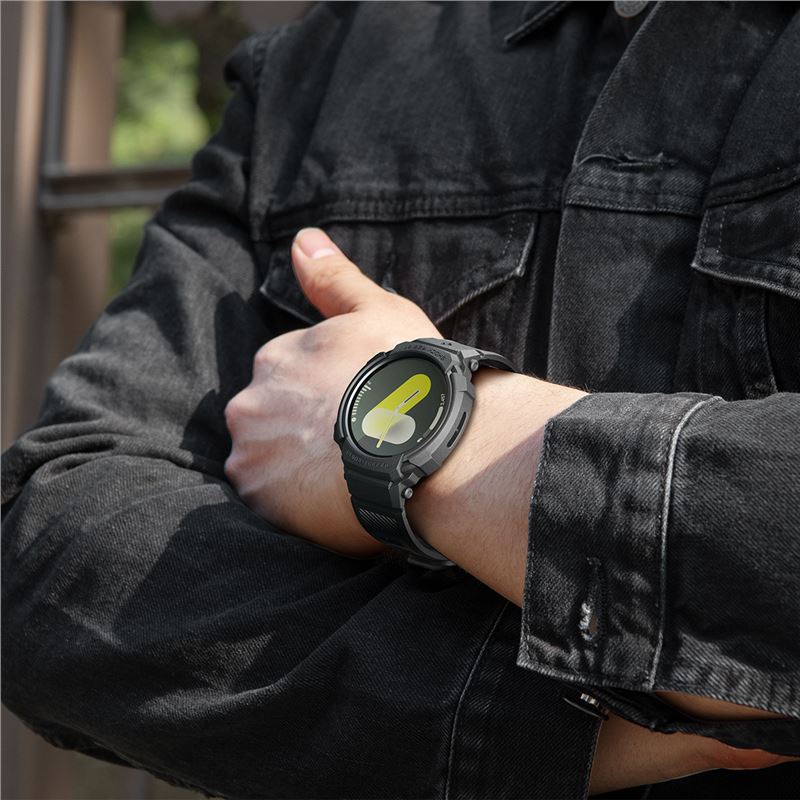 Spigen Rugged Armor Pro, matte black - Samsung Galaxy Watch 9/8 44mm