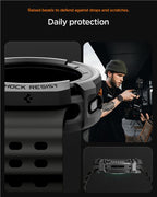 Spigen Rugged Armor, matná čierna – Samsung Galaxy Watch 8 Classic (46mm)