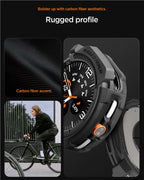 Spigen Rugged Armor, matná čierna – Samsung Galaxy Watch 8 Classic (46mm)
